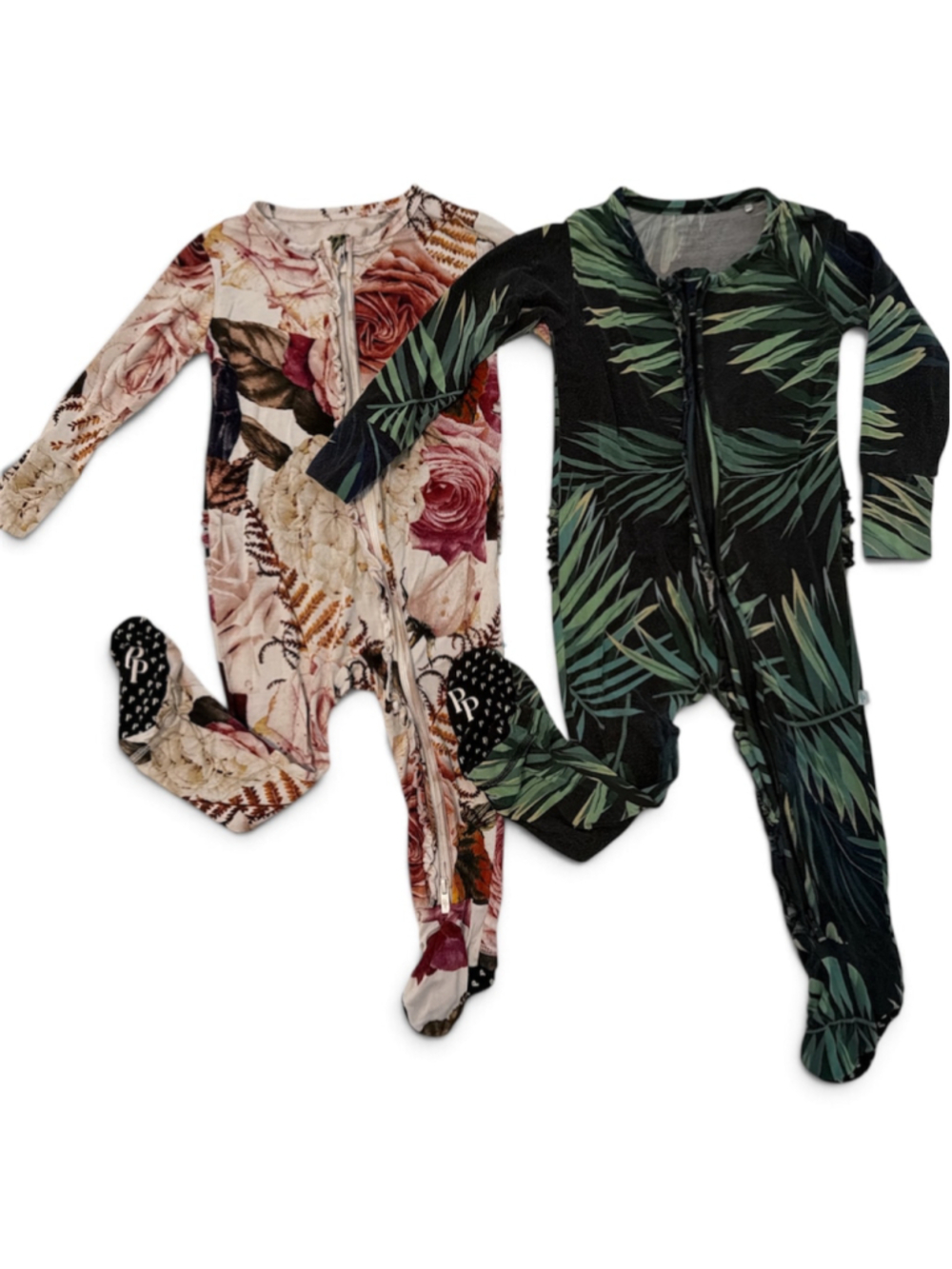 Baby Posh Peanut Footies 18-24 Months Floral and Tropical Print Set Bundle!